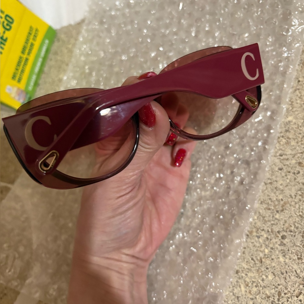 Chloe Burgundy Sunglasses - Picture 6 of 6